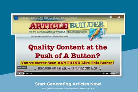 Article Builder Review