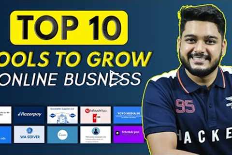 Top 10 Tools to Grow Online Business | Digital Marketing Tools | Hindi | 2021