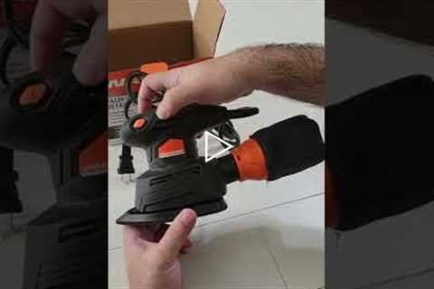 warrior detail palm sander unboxing and review