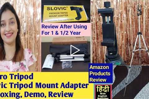 Agaro Mobile Camera Tripod Slovic Tripod Mount Adapter Review Price Amazon Products Review in Hindi