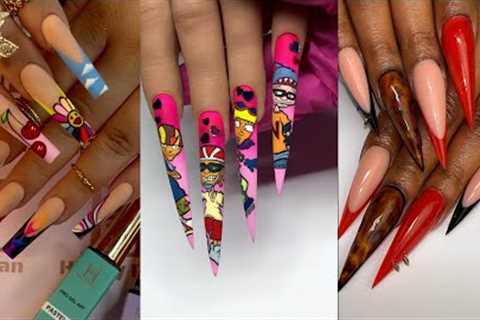 ✨285✨Amazingly Beautiful Acrylic Nail Art Designs Tutorial Ideas Compilation