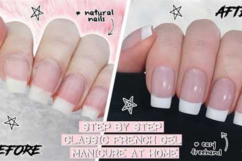 DIY CLASSIC FRENCH GEL MANICURE AT HOME | The Beauty Vault