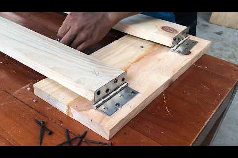 Creative DIY Ideas Using Wood For Your Home // How to build a DIY wooden folding ladder