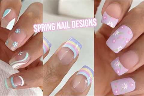 TRENDY SPRING NAIL IDEAS | spring nail art compilation using gel nail polish at home 2023