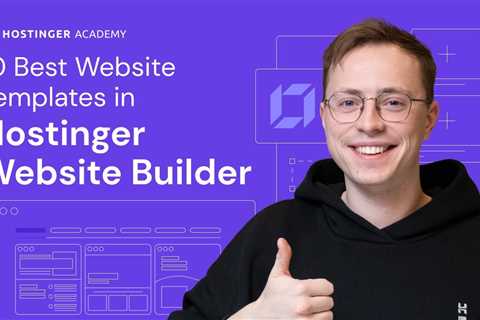 10 Best Website Templates in Hostinger Website Builder