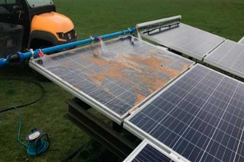 What are the best methods for cleaning solar panels