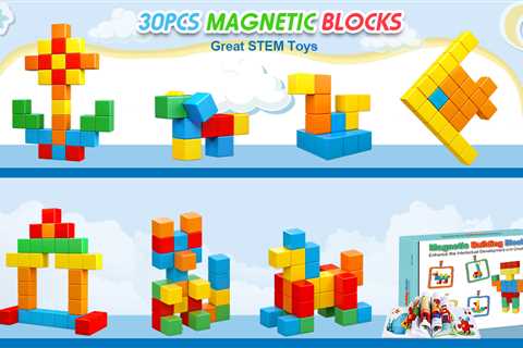 Magnetic Blocks, 1.41 inch Large Magnetic Building Blocks Toys for Toddlers 3 4 5 6 7 8+ Years Old..