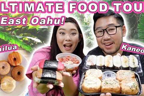 ULTIMATE EAST OAHU FOOD TOUR! || [East Oahu, Hawaii] Musubi, Poke, Donuts!