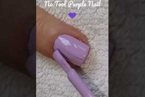 No Tool Nail Art In Purples! ✨ Easy Short Nails Manicure