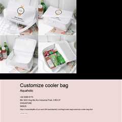 customize cooler bag