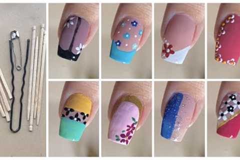 Top 10 Easy and trending nail art designs with household items || Easy nail art for beginners