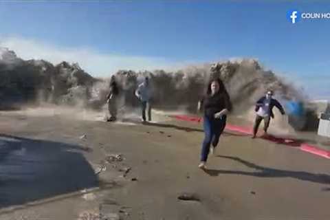 Rogue wave slams into Southern California beachgoers, 9 hospitalized