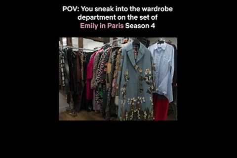 A behind the scenes look at the wardrobe department for Emily in Paris Season 4 #Netflix