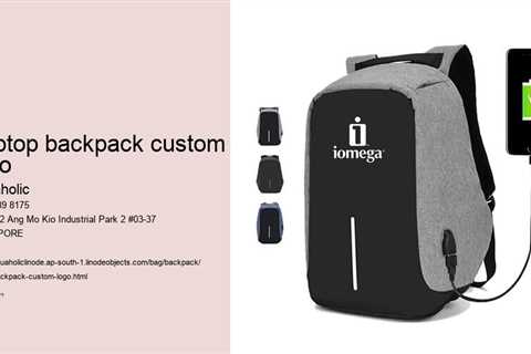 laptop backpack custom logo