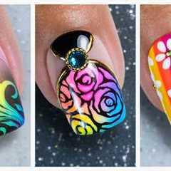 New Rainbow Colors Nail Art Ideas 2024 | Best Compilation For Short Nails