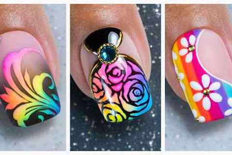 New Rainbow Colors Nail Art Ideas 2024 | Best Compilation For Short Nails