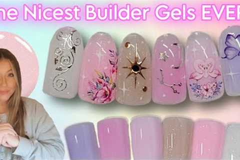 ✨️ Nicest Builder Gel EVER! Easy Sticker Nail Art Design | Overlay Nails | Madam Glam | Miss Jo''s