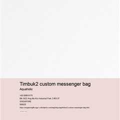 timbuk custom messenger bag