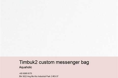 timbuk custom messenger bag