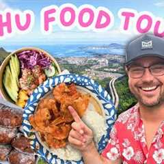 HAWAII’S Most Scenic Food Tour!! Must Eat Waikiki to North Shore OAHU