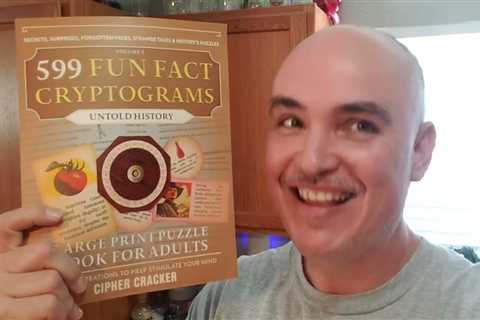 LARGE-ENOUGH PRINT? 599 Fun Fact Cryptograms Puzzle Book Review Unboxing Untold History Edition